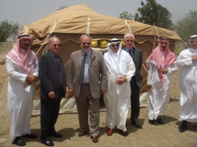 Bill Gaskarth, Peter Styles and John Powell visit King Abdulaziz University, Jeddah…