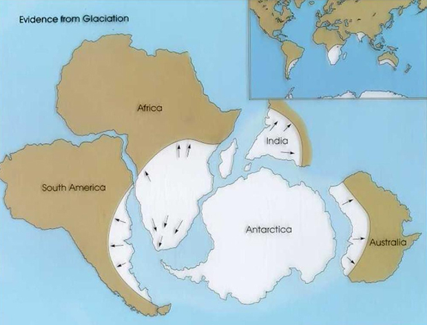 Glacial deposits around the world